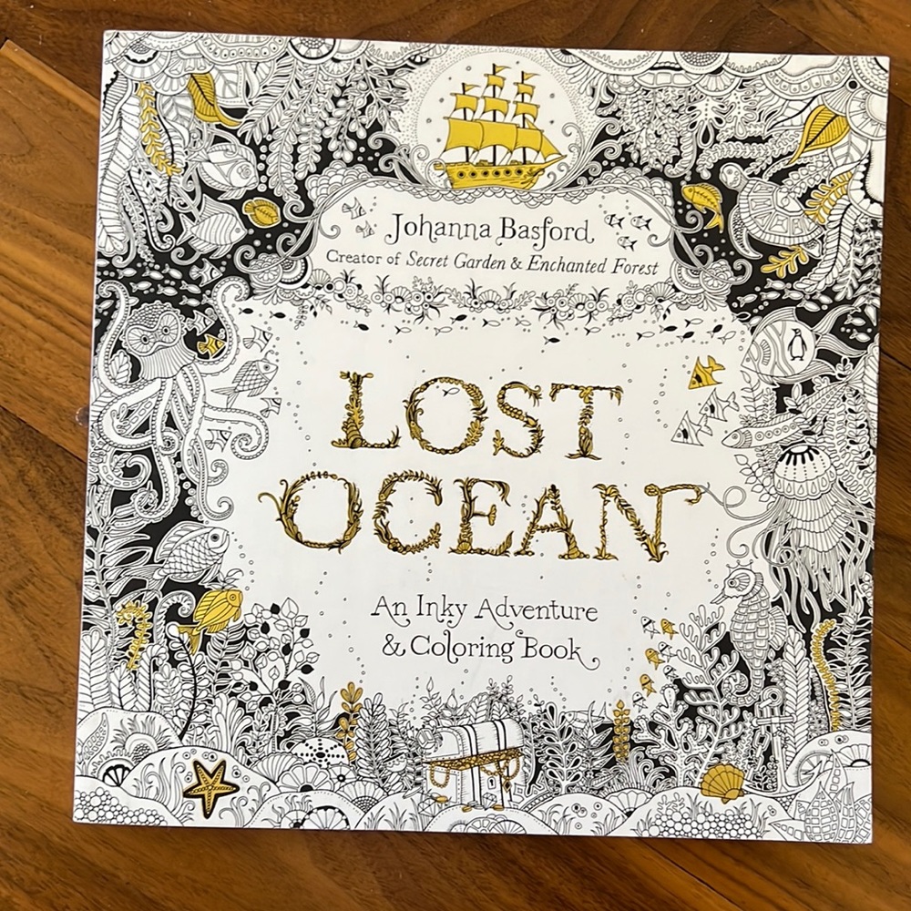 Lost Ocean by Johanna Basford An Inky Adventure & Coloring Book